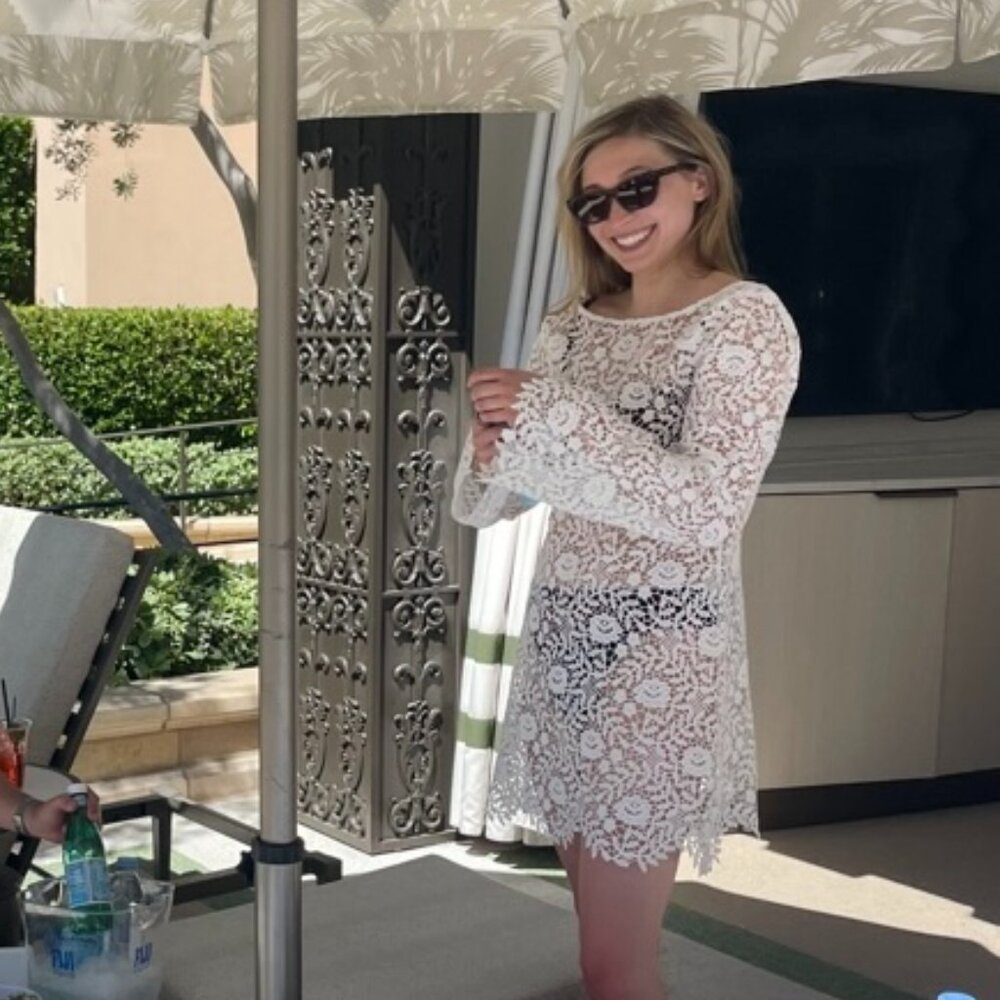 Reformation Sereia Dress Ivory - Size M - Picture 7 of 9